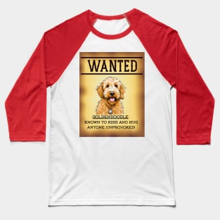 WANTED: GOLDENDOODLE, KNOWN TO KISS AND HUG UNPROVOKED Baseball T-Shirt